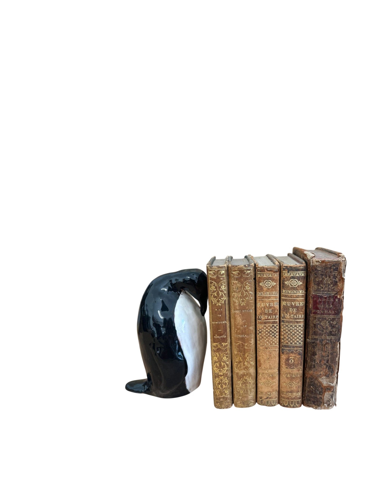 Serre-livres pingouin