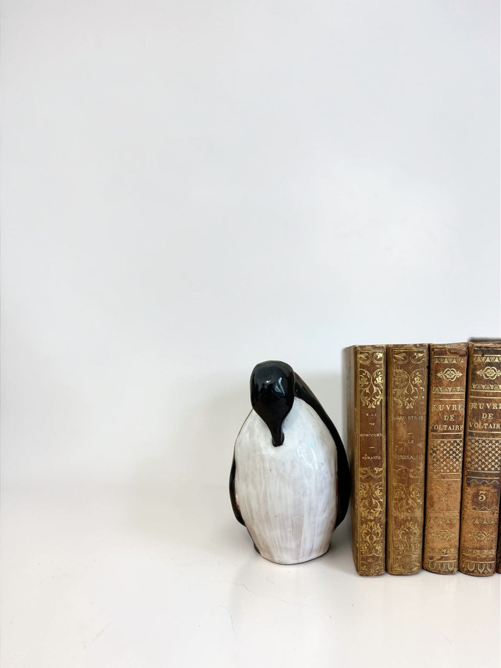 Serre-livres pingouin